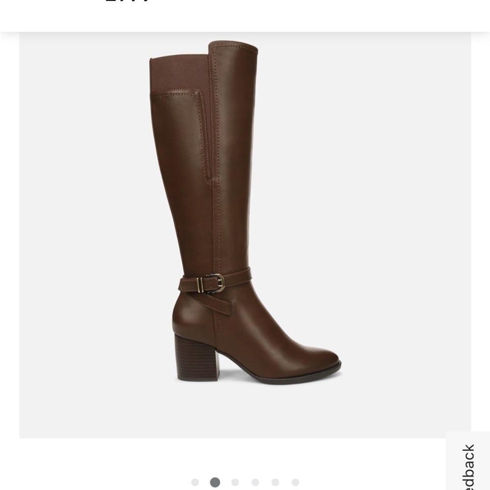 Naturalizer wide calf brown boot